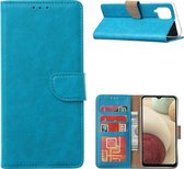 Xssive Hoesje voor Samsung Galaxy A12 - Book Case - Turquoise