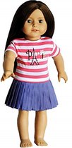 Dolls Paris Outfit - Paris T-Shirt & Jurk voor 46cm Pop