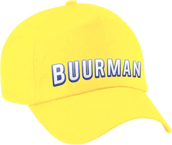 Buurman en buurman verkleed pet geel voor kinderen - verkleedaccessoire - petten / baseball cap - Buurman / carnaval