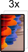 Samsung Tab S7 Plus 11.0 2020 Screenprotector - Samsung Galaxy Tab S7 Plus 2020 Screen Protector Glas - 12.4 Inch - 3 stuks