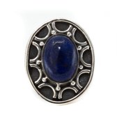 Edelsteen Ring Lapis Lazuli 925 Zilver “Dissada” (Maat 17)
