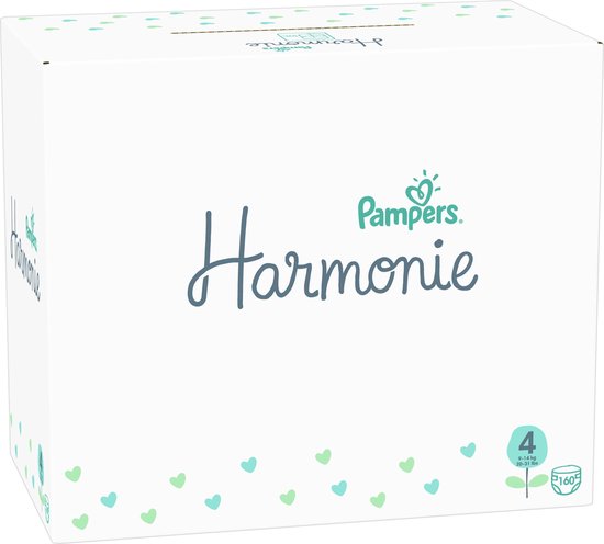 Pampers Harmonie - Maat 4 (9kg-14kg) - 160 Luiers - Maandbox