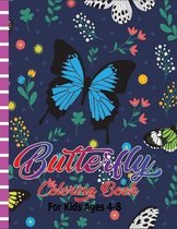 Butterfly Coloring Book for Kids Ages 4-8