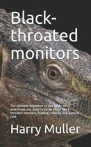 Black-throated monitors