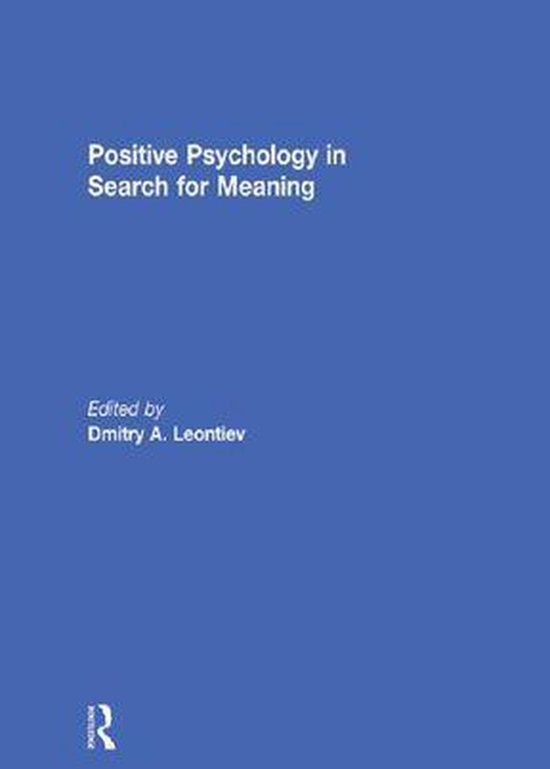 Positive Psychology in Search for Meaning - cover