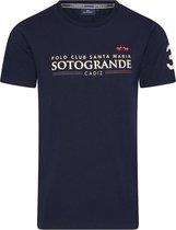 HV Society Korte mouw T-shirt - 0403103341 Alanzo Marine (Maat: L)