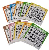 Longfield Games Bingokaarten 250 Stuks in gemengde kleuren