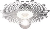 LED Plafondlamp - Plafondverlichting - Iona Mila - E27 Fitting - Rond - Mat Wit - Aluminium
