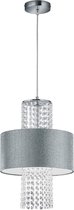 LED Hanglamp - Hangverlichting - Iona Kong - E27 Fitting - 1-lichts - Rond - Mat Zilver - Aluminium