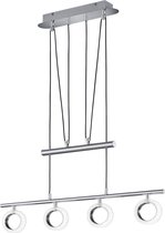 LED Hanglamp - Iona Corly - 12W - Warm Wit 3000K - Rechthoek - Glans Chroom - Aluminium