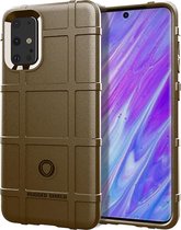 Voor Galaxy S20 Ultra Full Coverage schokbestendig TPU-hoesje (bruin)