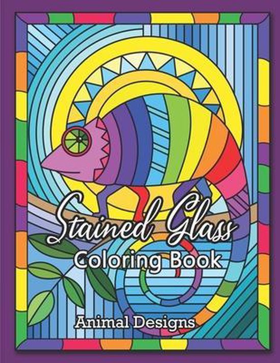 Stained Glass Coloring Book, Marion Rachel Wilson 9798713642983