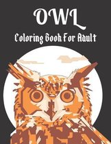 Owl Coloring Book for Adult