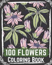 100 Flowers Coloring Book