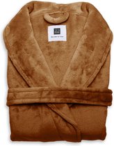 Heerlijk Zachte Unisex Fleece Badjas Lang Model Oranje | S | Comfortabel En Luxe | Met Ceintuur, Zakken En Kraag