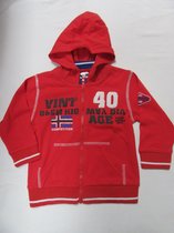 dirkje , jongens , gilet , rood met rits en kap , competition , 3 jaar - 98