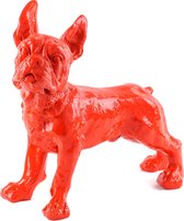 Franse bulldog staand rood - decoratief beeld - hond