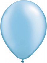 100 st Grote Licht blauwe metallic ballonnen.