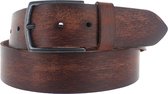 Leatherbelove - Vintage lederen broekriem - Cognac - 100 cm