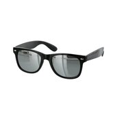 Freaky Glasses® – Festival Bril – Rave Zonnebril – Gabber - Dames – Heren - Zilveren Spiegellenzen