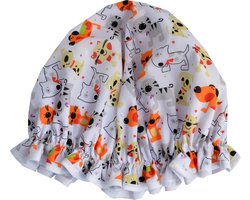 Vagabond Traditionele Engelse Douchemuts - Cats & Dogs White