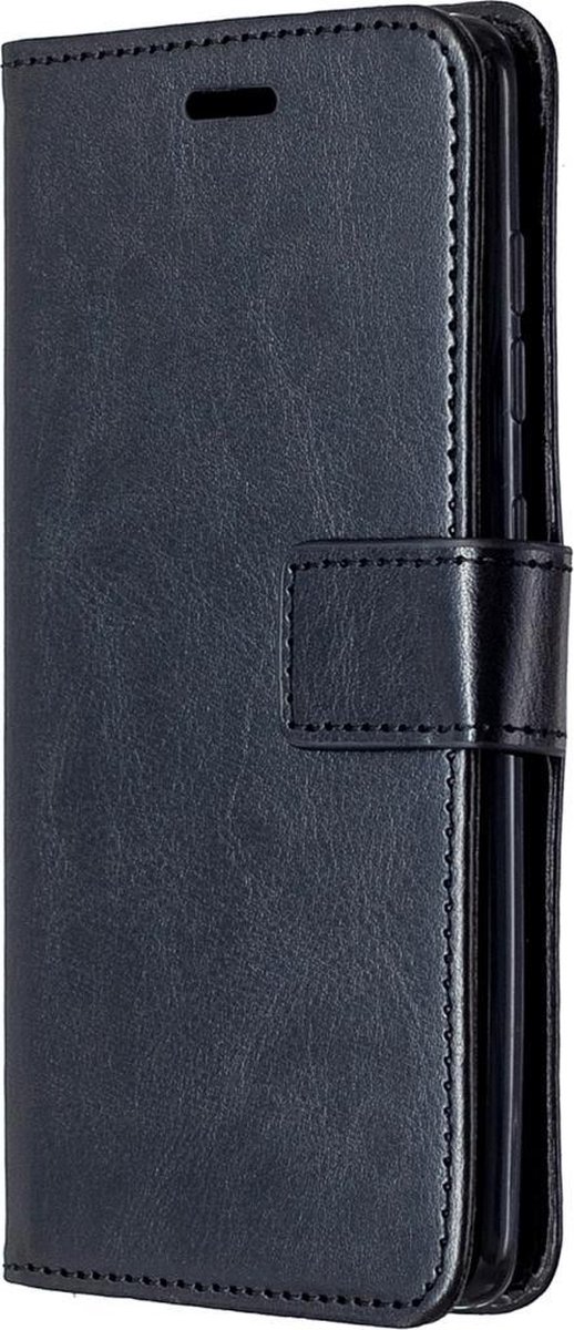 Mobigear Telefoonhoesje geschikt voor Samsung Galaxy A41 Hoesje | Mobigear Wallet Bookcase Portemonnee | Pasjeshouder voor 3 Pasjes | Telefoonhoesje voor Pinpas / OV Kaart / Rijbewijs - Zwart