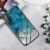 Schokbestendig gehard glas + TPU Case voor Huawei Honor 20 (Emerald)