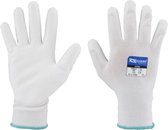Schildershandschoenen Wit - CaluGuard Optic - Witte Polyester - Werkhandschoenen - Heren - Dames - Maat XL