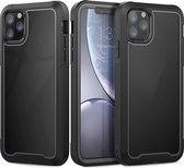 Voor iPhone 11 Pro Frame Series TPU + PC Stofdicht Krasbestendig Valbestendig Beschermhoes (grijs)