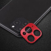 Voor iPhone 11 Pro Max achteruitrijcamera Lens Beschermende lens Film Kartonnen stijl (rood)