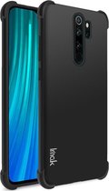 Voor Xiaomi Redmi Note 8 Pro IMAK All Coverage Shockproof Airbag TPU Case (Metallic Black)