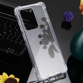 Voor Galaxy S20 Ultra GOOSPERY SUPER Protect Four Corners Shockproof Soft TPU Case (transparant)