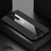 Voor OPPO RENO 2 XINLI stiksels Textue schokbestendige TPU beschermhoes (zwart)