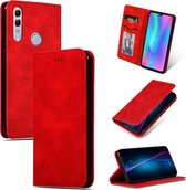 Retro Skin Feel Business Magnetische horizontale flip lederen tas voor Huawei Honor 10 Lite / Honor 20 Lite / Honor 10i / Honor 20i (rood)