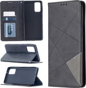 Voor Samsung Galaxy Note 20 Rhombus Texture Horizontale Flip Magnetische Leren Case met Houder & Kaartsleuven & Portemonnee (Zwart)