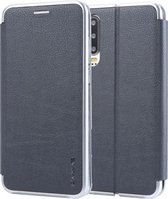 Voor Huawei P30 CMai2 Linglong-serie PC + PU horizontale flip lederen tas met houder en kaartsleuf (grijs)