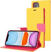 Voor iPhone 11 MERCURY GOOSPERY FANCY DIARY Horizontale Flip Leather Case met houder & kaartsleuven & portemonnee (geel)