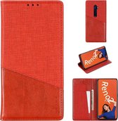 Voor OPPO Reno 2 MUXMA MX109 horizontale flip lederen tas met houder en kaartsleuf en portemonnee (rood)