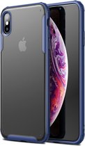 Voor iPhone XS Max Magic Armor TPU + PC Combinatie Case (Navy Blue)