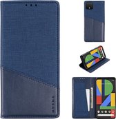 Voor Google Pixel 4XL MUXMA MX109 horizontale lederen flip-hoes met houder en kaartsleuf en portemonnee (blauw)