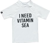 Beach & Bandits - UV-zwemshirt voor kinderen - Vitamin Sea - Wit - maat 128-134cm