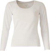 MOOI! Company -T-shirt Arlette lange mouw - O-Hals - Aansluitend model - Kleur Ecru - XS