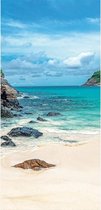 1x Zelfklevende Deurposter Seaside | 90x200cm | Zeezicht - Poster
