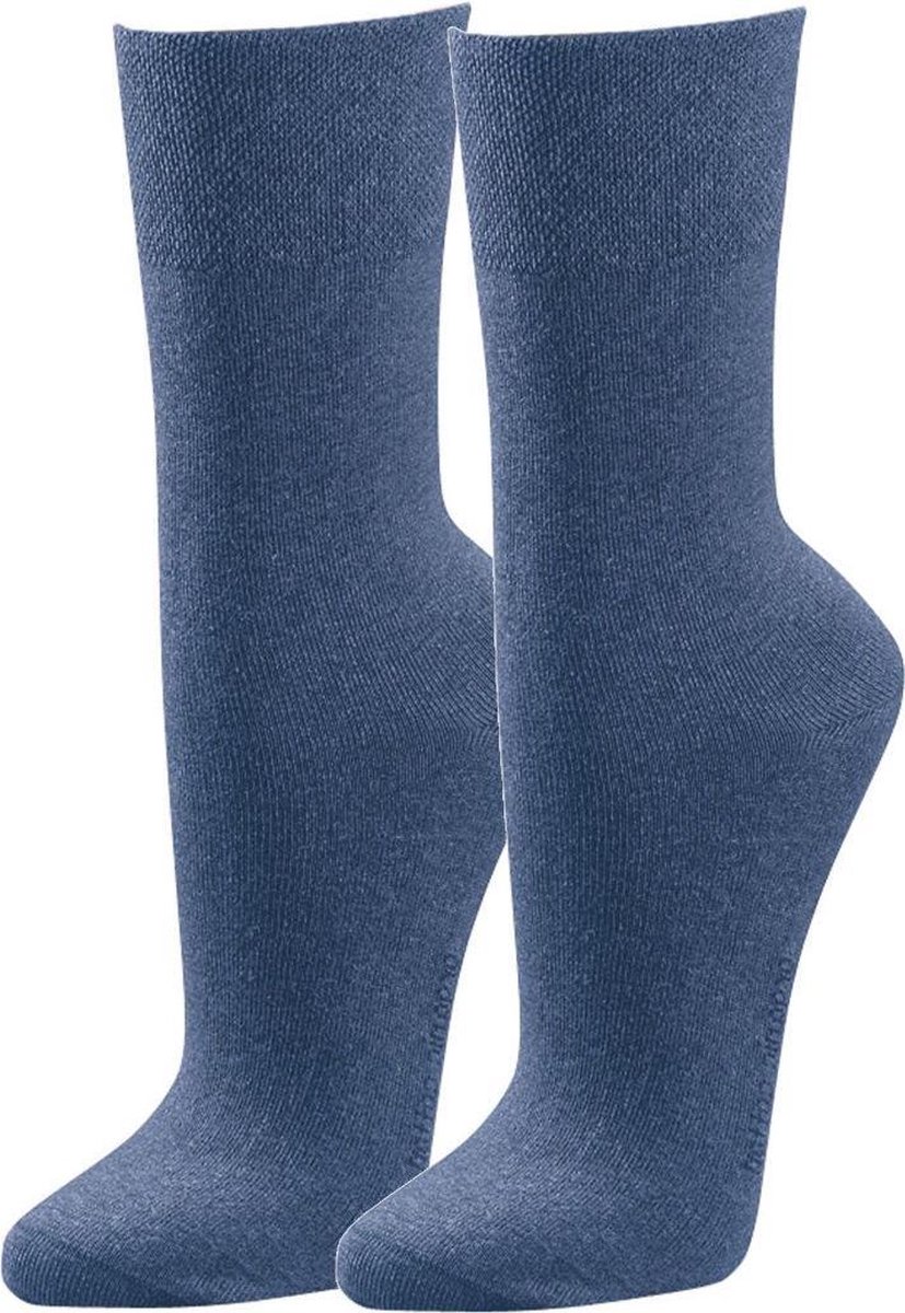 Topsocks sokken zonder elastiek kleur: jeans maat: 43-46