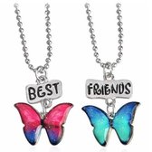 Kasey Vriendschapsketting - BFF ketting voor 2 - Best Friends - Vlinder