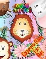 Lovely Animals Coloring Book for Kids: a lovely animal book that kids love