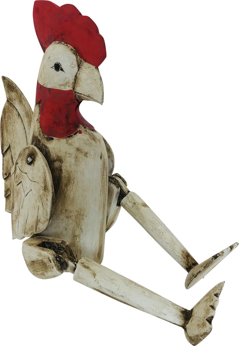 Houten golek kip H32  - retro - trendy - handgemaakt op bali
