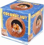 Happy pet coconut hut - 12x11x11 cm - 1 stuks