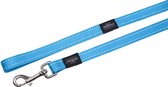 Rogz for dogs fanbelt long lijn turquoise - 20 mmx1,8 mtr - 1 stuks