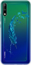 Voor Huawei Enjoy 10 Painted TPU beschermhoes (veer)